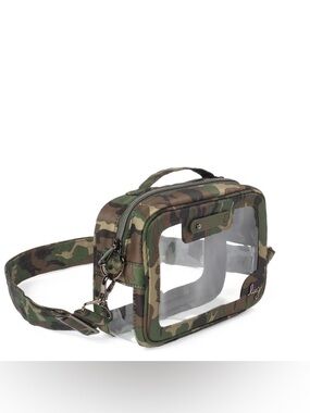 Lug Carriage Clearview Crossbody Bag camo trim
